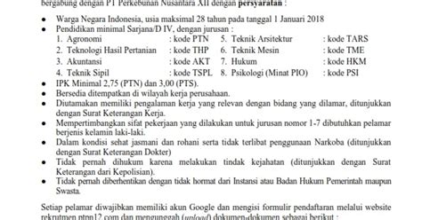 9 july 201919 august 2019 ptpn12. Lowongan Kerja PTPN XII | Lowongan Kerja Terbaru Medan Tahun 2020