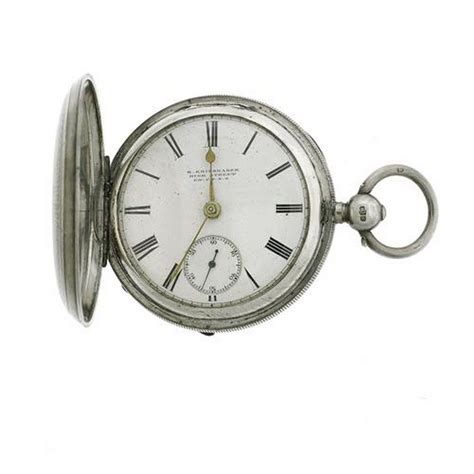 Antique fine silver swiss pocket watch, 19th century, victorian, paragon. A late Victorian sterling silver full hunter pocket watch ...