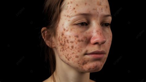 Girl With Spots On Her Face Background Skin Mottling Pictures Mottled