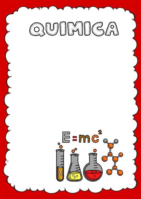 Caratula De Química Los Mejores Diseños Del 【2020 】 Portadas De