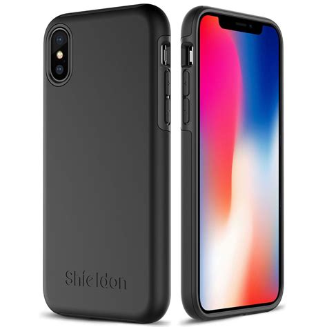Shieldon Iphone Xs Iphone X Case Black Color Case For Apple Iphone