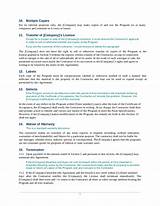 Software Development Contract Template Pictures