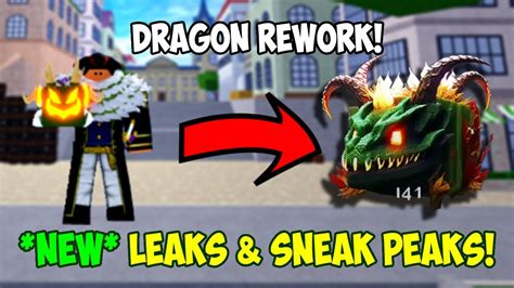 New Dragon Rework Leaks And Sneak Peaks For Blox Fruits Update 20