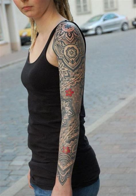 30 Splendid Sleeve Tattoo Design Inspirations For Women