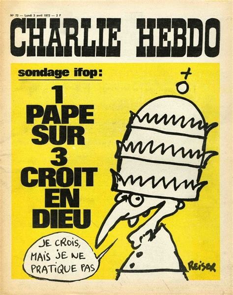 Charlie Hebdo 72 3 Avril 1972 Couverture Reiser Charlie