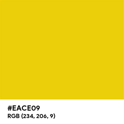 Deep Yellow Color Hex Code Is Eace09