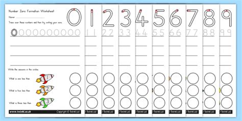 Number Formation Worksheets Teacher Made Twinkl