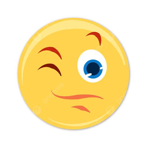 Blink Clipart Transparent Png Hd Wink Blinks Cartoon Emoji Emoticon