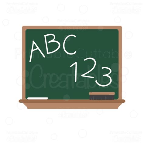 Abc Chalkboard Svg Cut File And Clipart