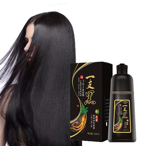 Instant Hair Colouring Shampoo 3 In 1 Black Hair New Zealand Ubuy