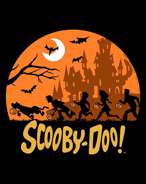 Scooby Doo The Gang Halloween Silhouette Logo Digital Art By Jessika Bosch