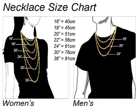 Mens Chain Size Chart Nohemi Lorenzo