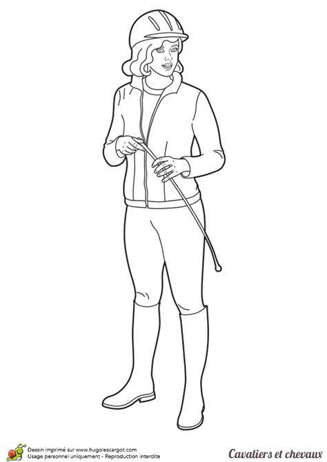 , page 7 sur 12 sur HugoLescargot.com  Coloriage, Cavalière, Tenue d