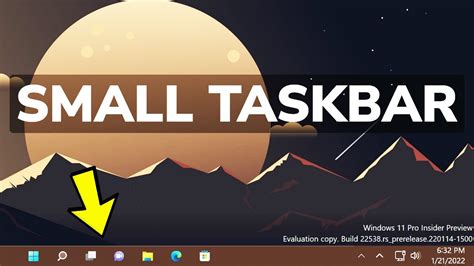 Small Taskbar Is Back In Windows 11 How To Enable Youtube