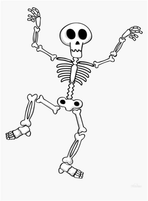 Together we'll draw the spine, the ribcage, the pelvis, the arms and legs—every bone simplified and. Easy Dancing Skeleton Drawing, HD Png Download - kindpng