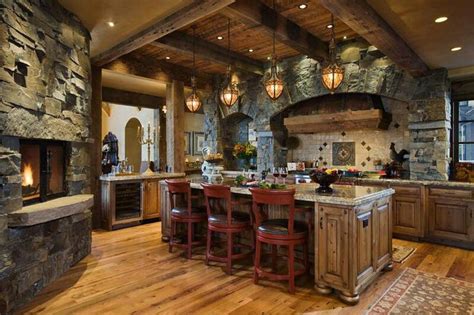 20 Stunning Stone Kitchen Design Ideas