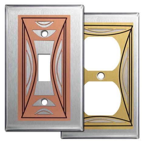Milano Modern Wall Plate Covers In Stainless Steel Kyle Design