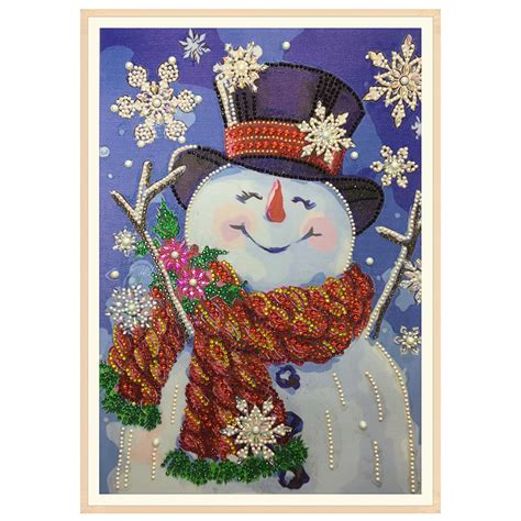 Snowman Diamond Painting Full Square Special Daimond Embroidery New