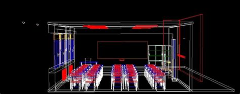 Secondary School Classroom Furnished 3d Dwg Model For Autocad
