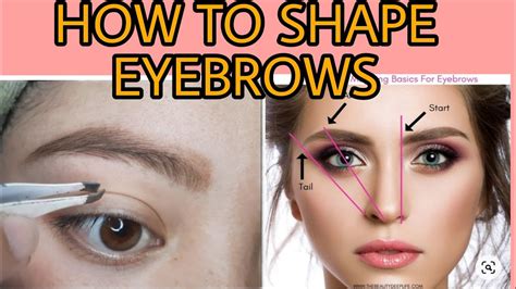 How To Shape Your Eyebrows For Beginners Eyebrowtutorial Youtube