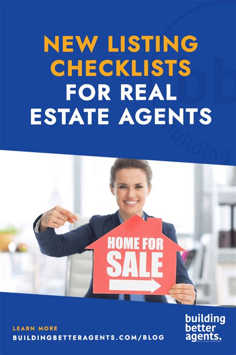 New Listing Checklists For Real Estate Agents Building Better Agents