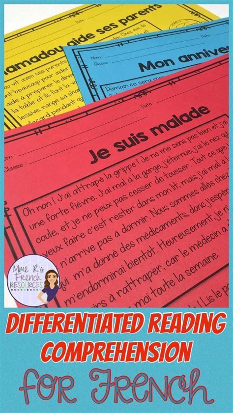 These French Reading Comprehension Passages Are Perfect For Core And