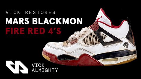 Vick Almighty Restores Air Jordan 4 Mars Blackmon Fire Red Youtube