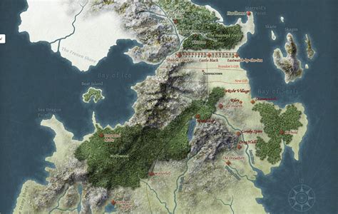 Jerrytels A Game Of Thrones Rpg Campaign Map Of The North