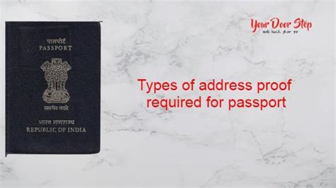 Types Of Address Proof Required For Passport