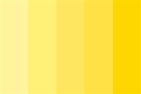 Soft Yellow Gradient Color Palette