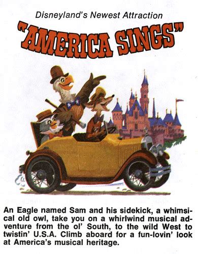 1974 America Sings Ad Via Vintage Disneyland Tickets Flickr