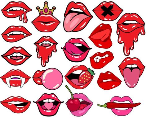 Lips SVG Kiss SVG Lips Print Svg Red Lips Svg Dripping Etsy In 2022