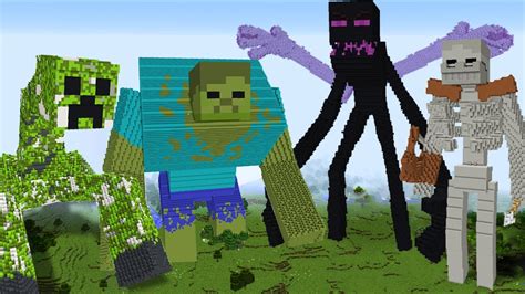 How Mutants Became Titan Zombie Skeleton Enderman And Creeper In Minecraft How To Play Battle