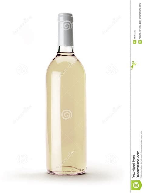 white wine bottle stock image image  glass reflection