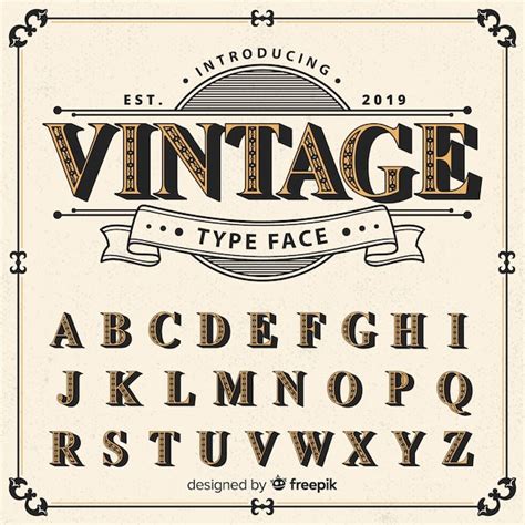 Printable Vintage Alphabet Wallpaper