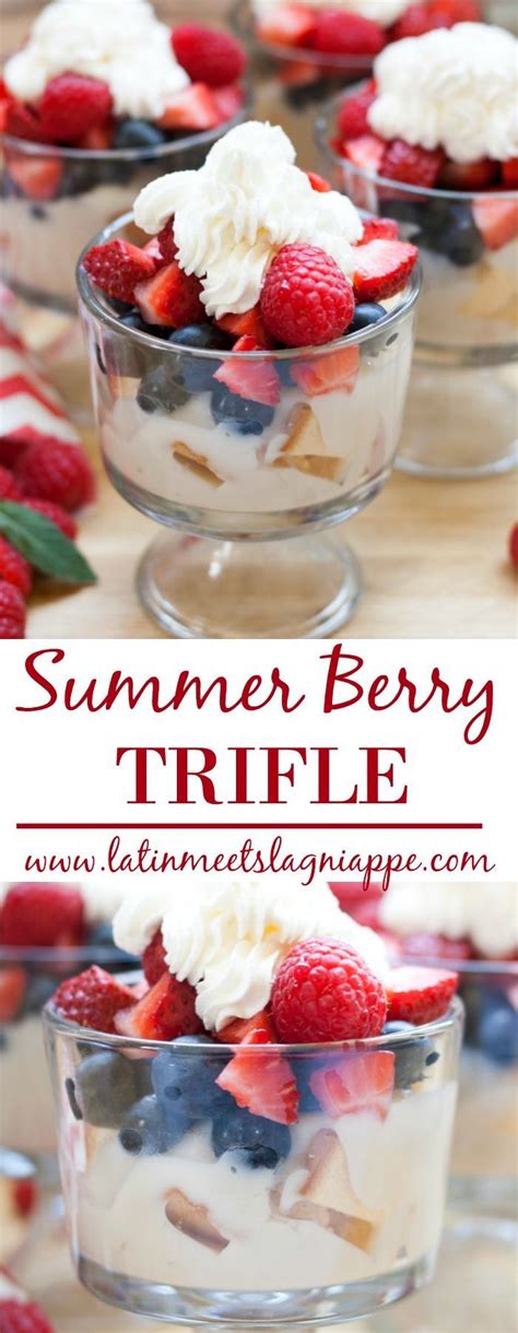 These easy, delicious desserts are perfect for any summer party, but they're also great for a night in. Summer Berry Trifle | Recipe | Great Dessert Recipes | Berry trifle, Easy desserts, Best dessert ...