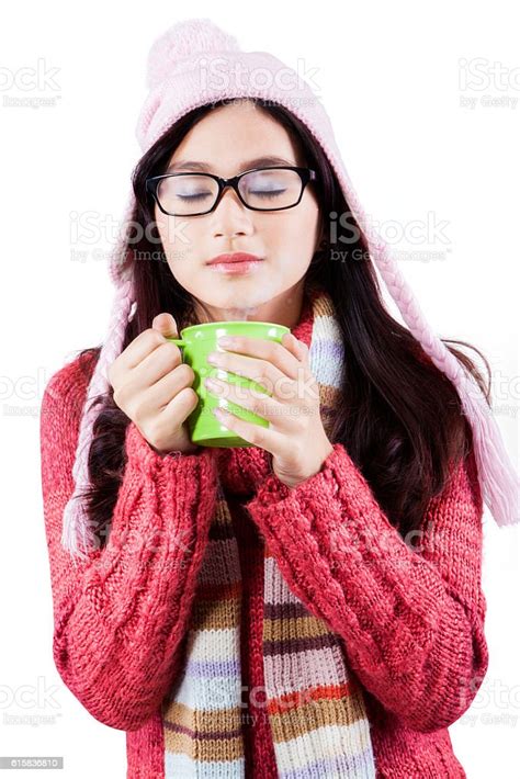 Woman Relaxing With A Cup Coffee Stock Photo Download Image Now