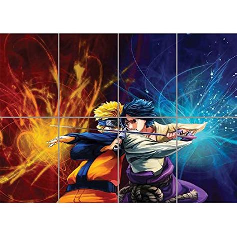 Naruto Vs Sasuke Giant Poster Art Print X3210 Import It All