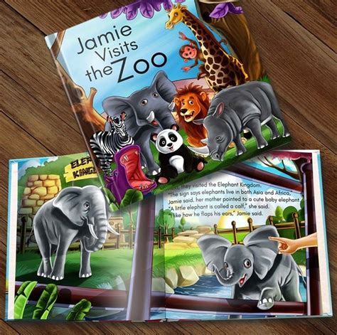 Personalized Story Book Visits The Zoo Personalized Books For Kids