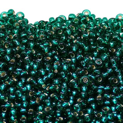 Preciosa Seed Beads 80 Silver Lined Turquoise 20g Beads And