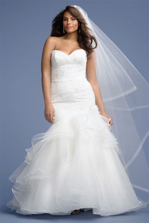 David's bridal has beautiful plus size wedding dresses that come in a variety of sizes & full figured styles for an affordable price. Plus Size Wedding Dresses