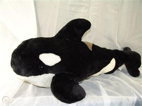 Big 28 Plush Seaworld Shamu Killer Whale Orca Park Toy 102606191
