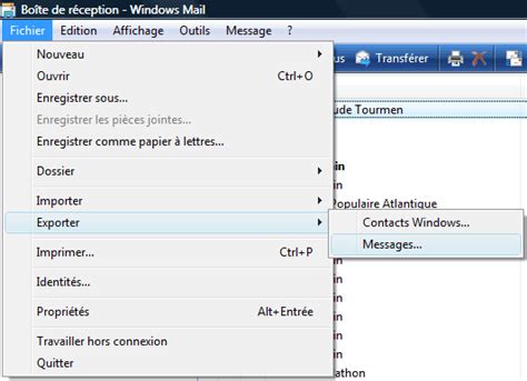 Da sucht ein bot oder script automatisch nach themes und dateien. Windows Mail : Exporter messages et contacts - Aidewindows.net
