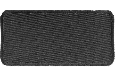 Black 4 Inch Rectangular Blank Patch Embroidered Patches By Ivamis