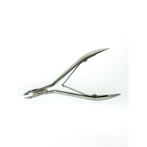 tweezerman stainless steel rockhard cuticle nipper 1 2 jaw ebay