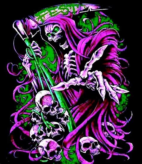Pin En Grim Reapers And Skulls