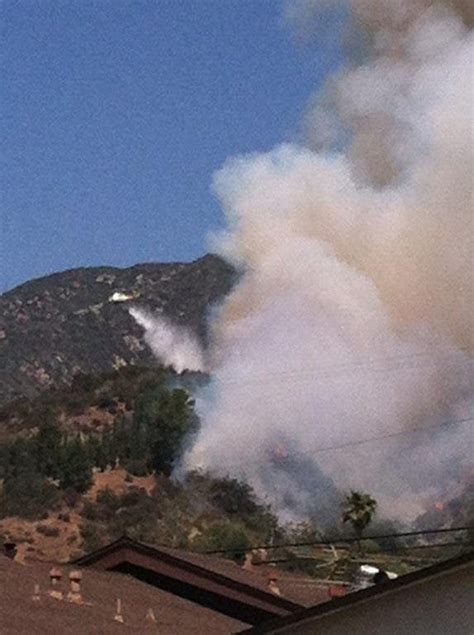 Update Fire Erupts In Monrovia Foothills Monrovia Ca Patch