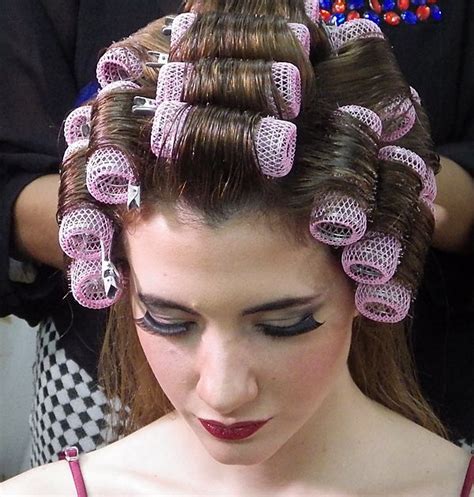 Dont Forget To Tip Roller Girl Roller Set Hair Rollers Curlers Nylons Sandy Hair Curly