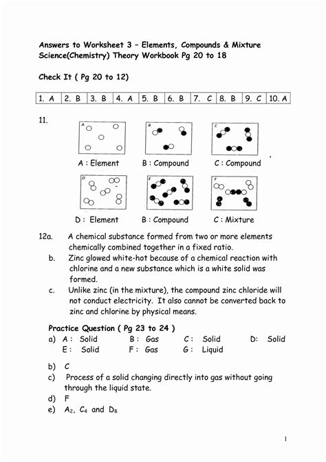 Ks3 worksheet on elements and their symbols. Elements Compounds & Mixtures Worksheet Unique 17 Best Of ...