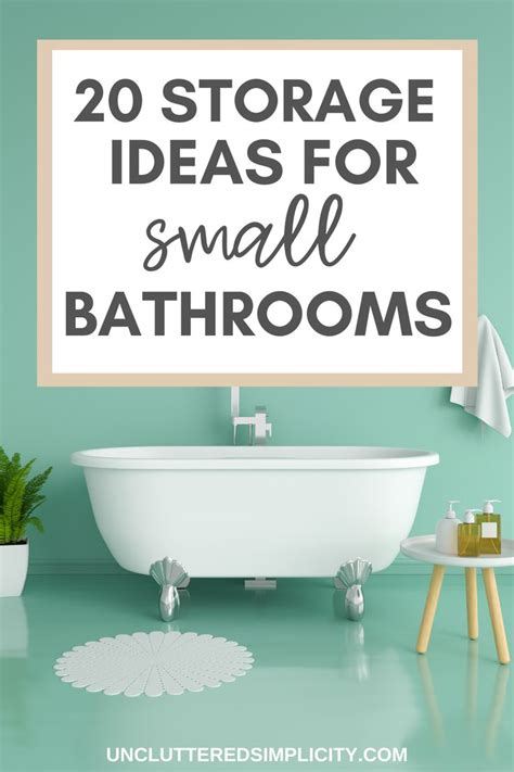 20 Small Bathroom Storage Ideas That Will Crush Your Clutter Organize